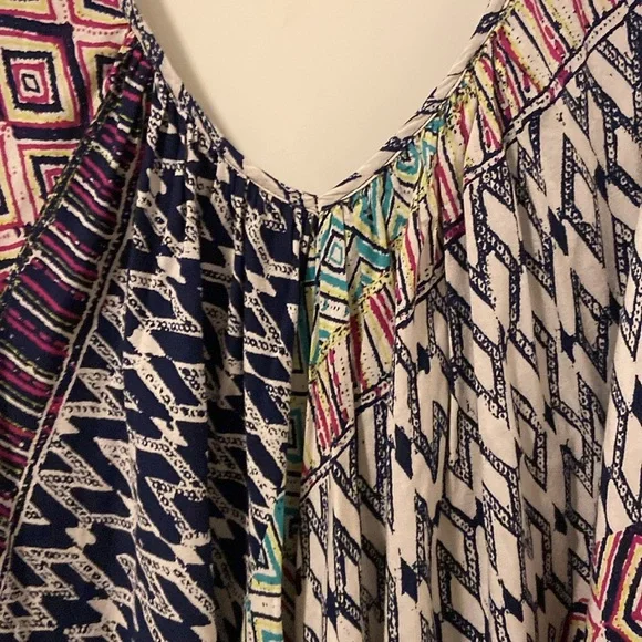 Anthropologie colorful sleeveless dress - Picture 2 of 6